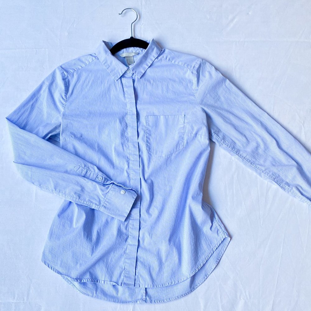 Blue Button Down - H&M - SMALL